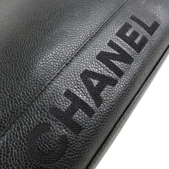 💎✨IT GIRL✨💎 Authentic CHANEL Caviar Shoulder Bag Black Gold Hardware - Picture 11 of 11